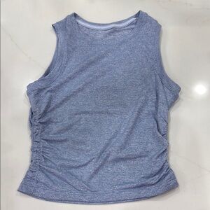 Lululemon Athletica Gray Ruched Sleeveless Tank Top